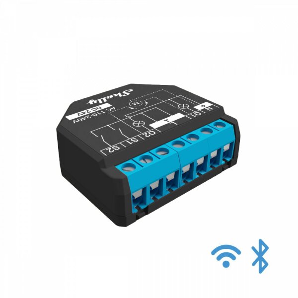 Shelly · Relais · "Plus 2PM" · WLAN Schaltaktor · 2x 10A · Max. 16A · BT · Messfunktion